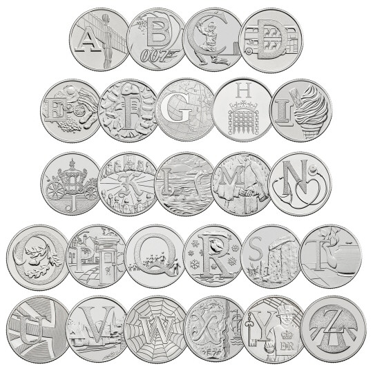 Alphabet 10p Full Set