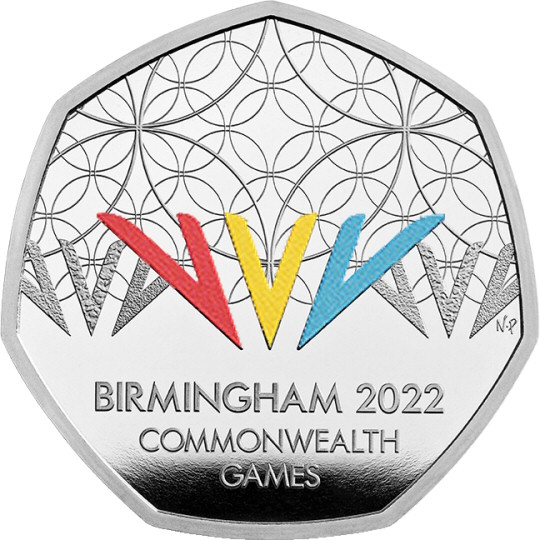 Birmingham 2022 Commonwealth Games 50p Silver Proof Coin