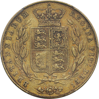 Reverse: Victoria 1843 Gold Sovereign 