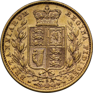 Reverse: Victoria 1878 Sovereign S (Sydney Mint)