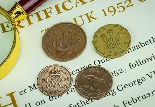 The Scarcest 1952 Coin Collection from the Year Queen Elizabeth II was Crowned