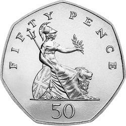 UK Britannia 50p