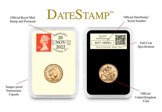 LIMITED EDITION: 75th Wedding Anniversary Sovereign DateStamp™ Issue