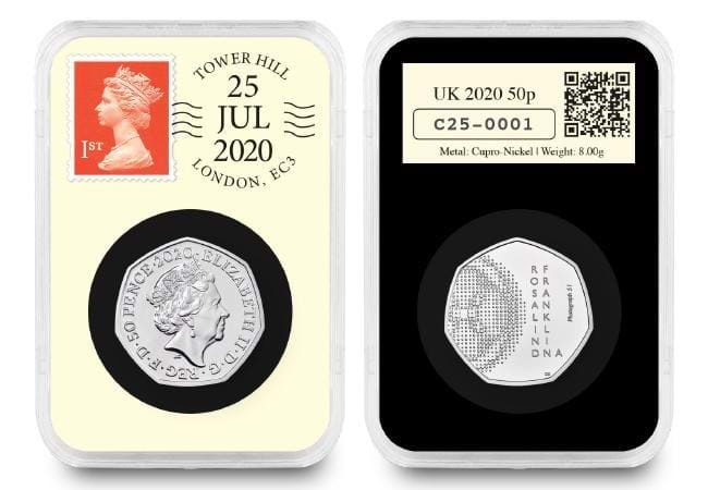 Just 500 collectors can own this special Rosalind Franklin 50p DateStamp™ Issue