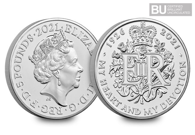 2021 UK Queen Elizabeth II 95th Birthday CERTIFIED BU £5