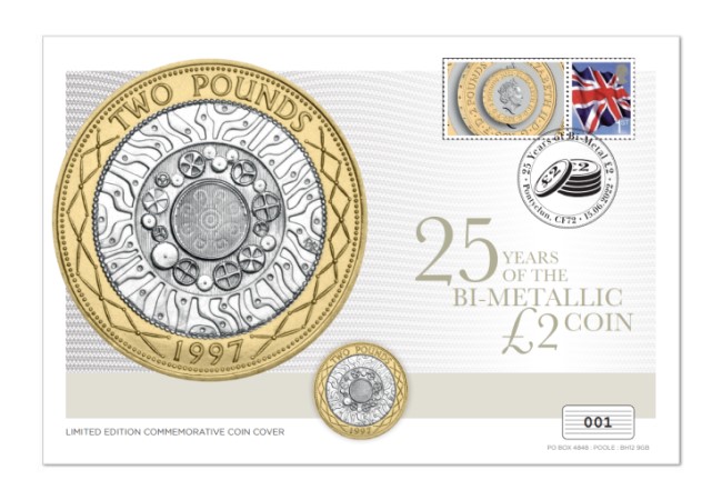 25th Anniversary of the £2 Coin Cover!