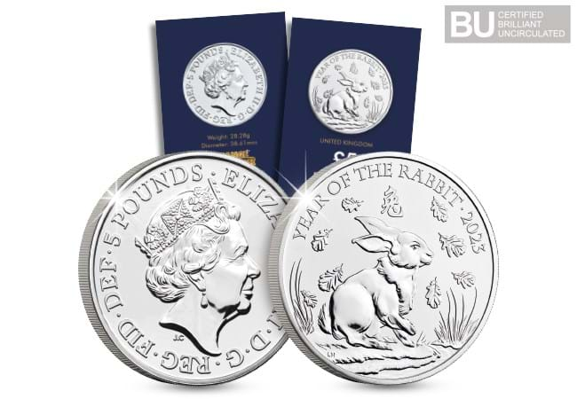 2023 Lunar Year of the Rabbit CERTIFIED BU £5