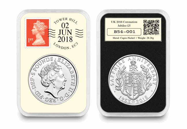 Limited Availability: The 2018 UK 65th Anniversary Coronation £5 DateStamp™