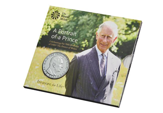 The UK 2018 Prince Charles 70th Birthday £5 BU Coin Pack