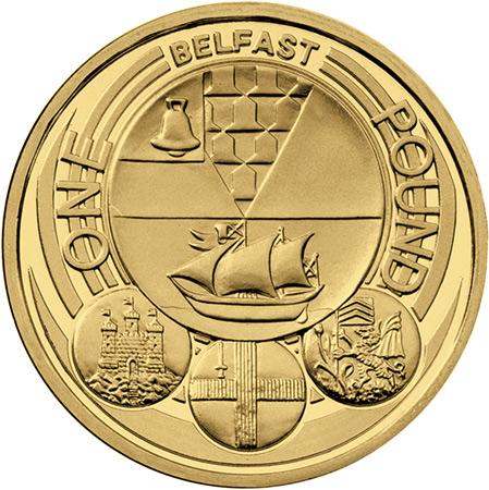 Secure this RARE round pound - UK 2010 City of Belfast £1