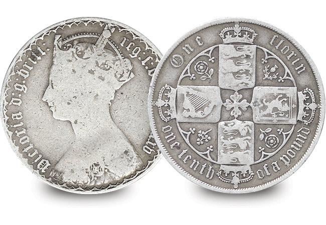 A collector's favourite - The famous Queen Victoria 'Gothic' Silver Florin