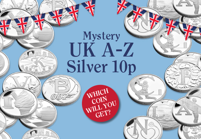 HALF PRICE Mystery UK A-Z Silver 10p: Which coin will you get?