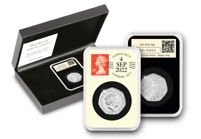 Strictly Limited: Alan Turing 50p DateStamp™