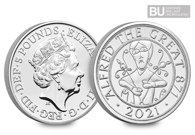 2021 UK Alfred the Great CERTIFIED BU £5