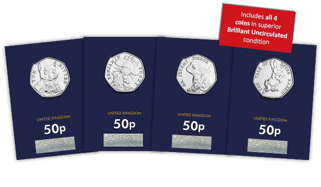 While stocks last - Own the Complete 2017 Beatrix Potter 50p Series