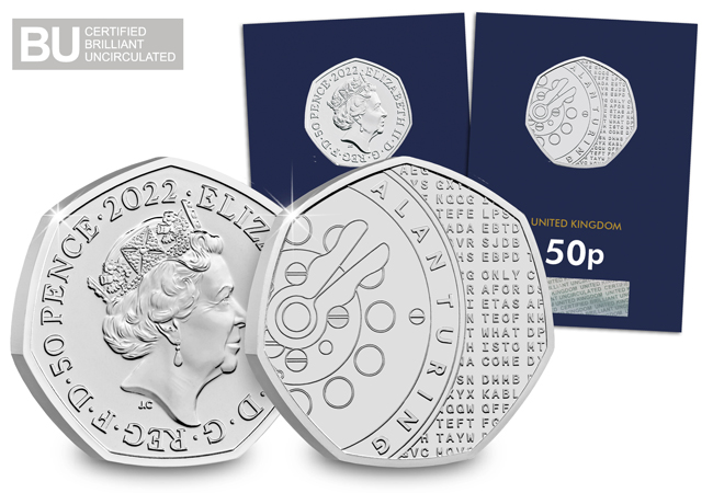 Decipher the hidden codes on the UK’s first Alan Turing 50p!