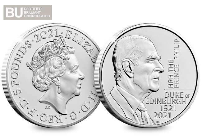 2021 UK Prince Philip CERTIFIED BU £5