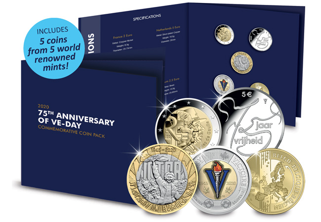 Mark the 75th Anniversary of VE Day with 5 Allied Nations Coins