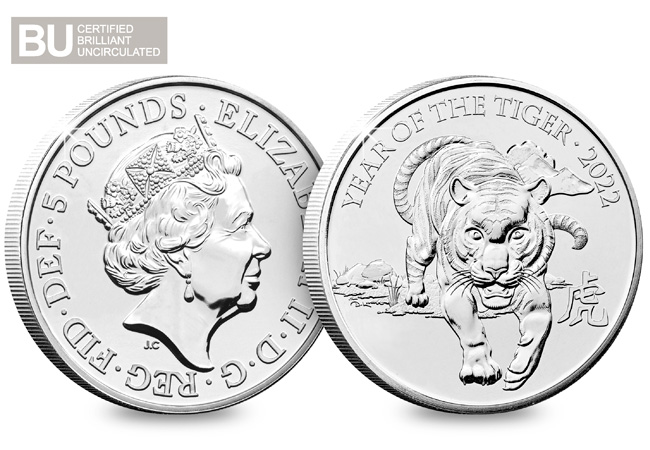 Lunar Year of the Tiger CERTIFIED BU £5