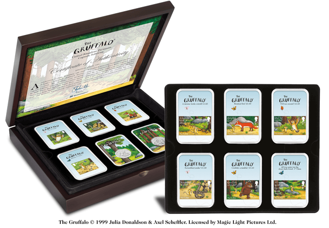 Own the COMPLETE Gruffalo UK Stamp and Coin Set