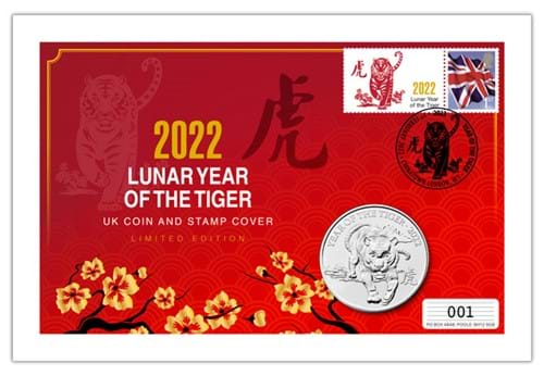 JUST 388 collectors can own the UK Lunar Year of the Tiger Coin Cover