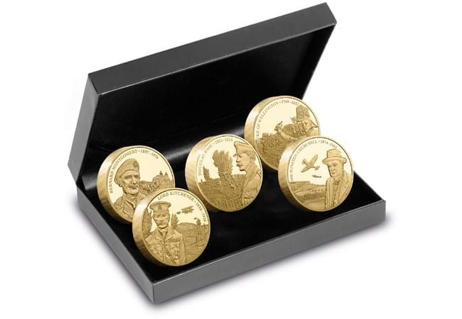 Own the Military Leaders of Great Britain Gold-Plated Piedfort Set