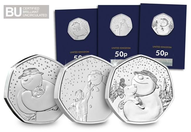 UK The Snowman™ CERTIFIED BU 50p Trio