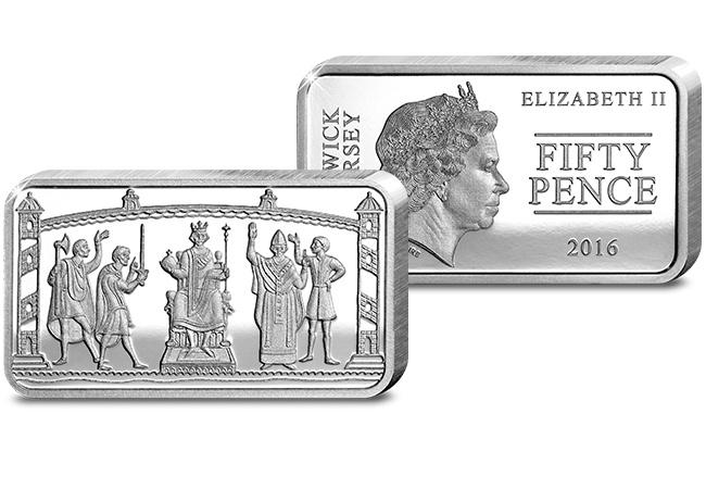 Own the 'missing scene' from the Bayeux Tapestry on a solid silver coin-bar