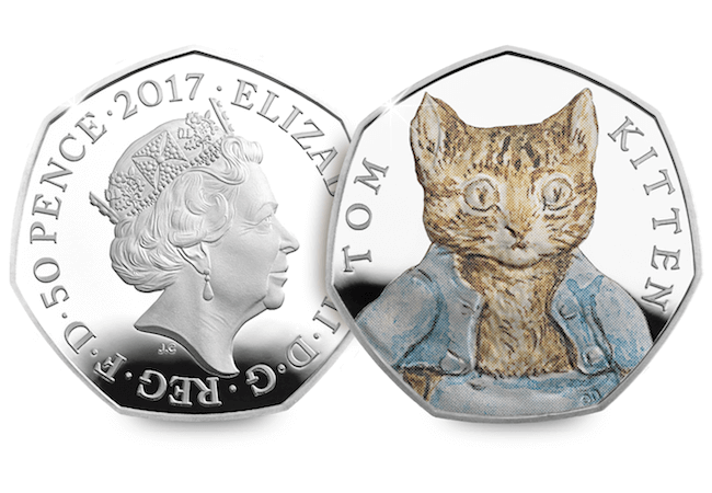 Own the Tom Kitten 50p in Silver Proof Quality