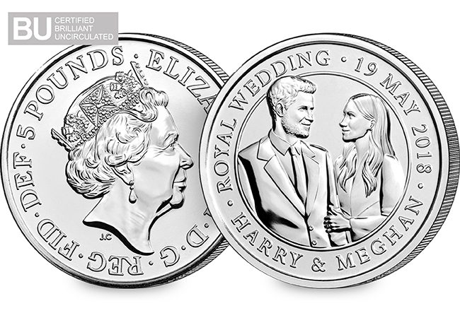 Own the official UK 2018 Royal Wedding £5 Coin