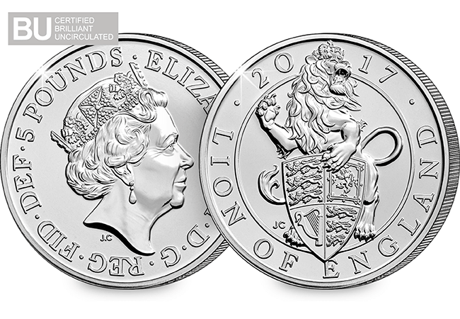 2017 UK Lion of England CERTIFIED BU £5