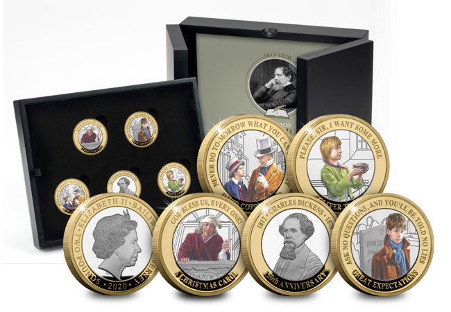 Limited Availability: Own the Complete Full Colour Charles Dickens £2 Collection