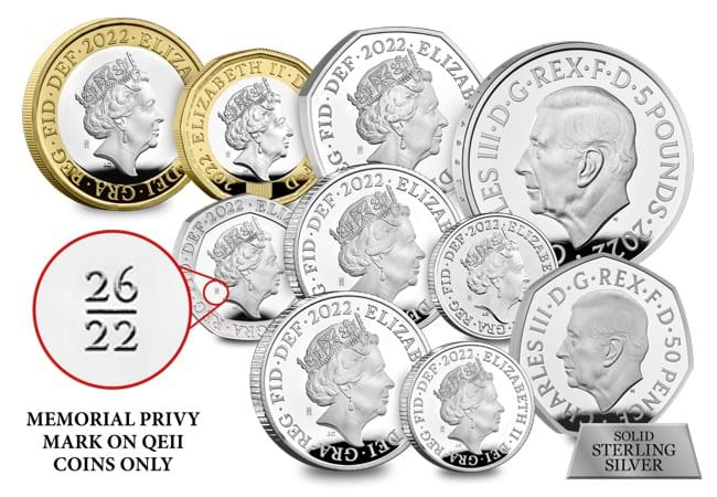 Silver Set: Own the last coins of the Queen — plus the first coins of the King