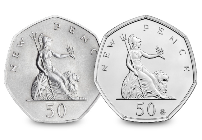 United Kingdom Britannia 50p Pair