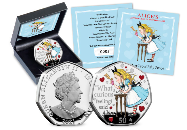 Own the Limited Edition Alice’s Adventures in Wonderland Silver Proof 50p