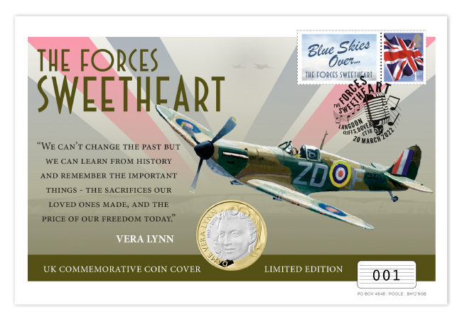 The Forces Sweetheart Silver £2 Cover: Limited to 250