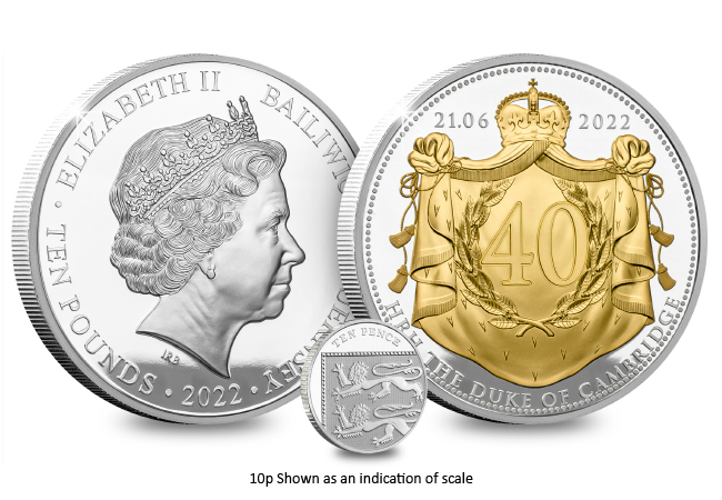 Just 110 available - the extremely limited Prince William Silver Proof 5oz coin