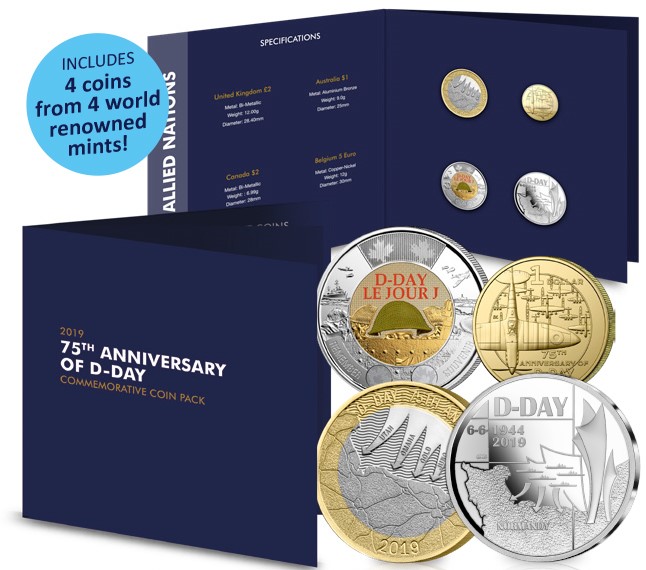 Mark the 75th Anniversary of D-Day with 4 Allied Nations Coins