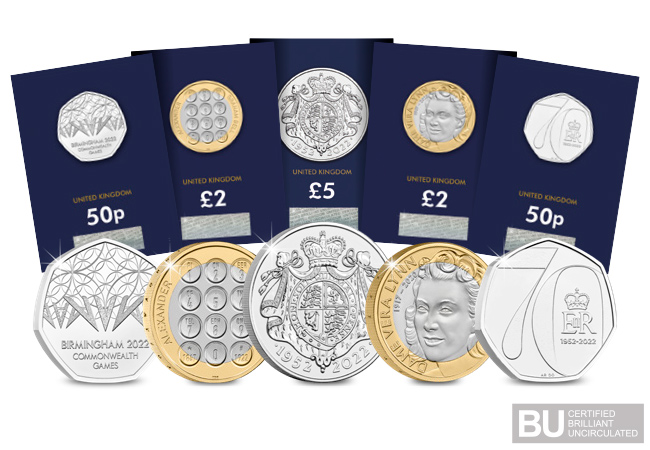 Own Five BU 2022 Commemorative Coins