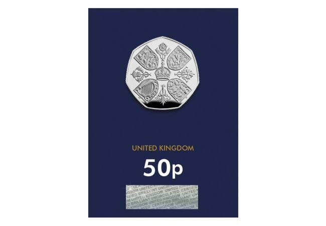 2022 UK Queen Elizabeth II Memorial CERTIFIED BU 50p