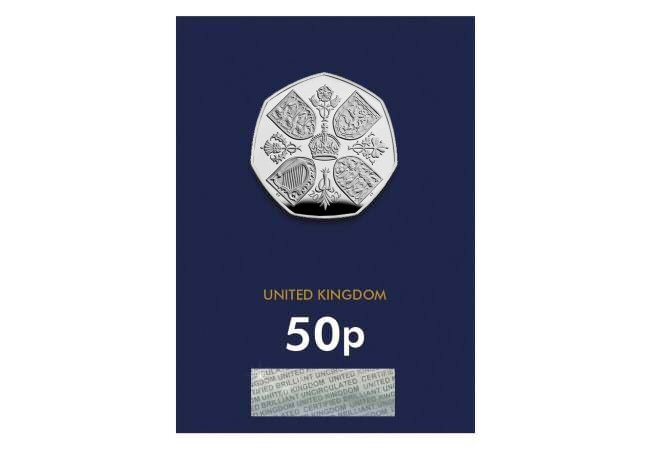 2022 Queen's Platinum Jubilee 50p Coin – Uncirculated – Queen Elizabeth II – UK Issue