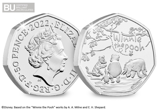 2022 Winnie the Pooh & Friends CERTIFIED 50p