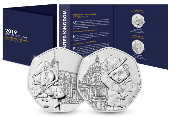 2019 Complete Paddington 50p Pack