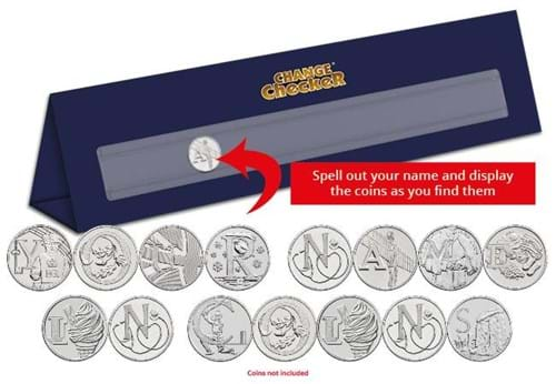 Own your name in coins with the Personalised 10p Display Stand (6-10 coins)