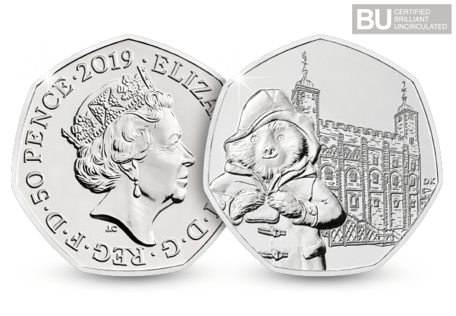 2019 UK Paddington at the Tower CERTIFIED BU 50p