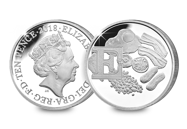 Own the 2018 UK 'E' Silver Proof 10p