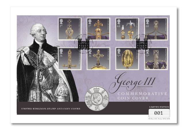 The 2020 UK Coin Cover marks the 200th Anniversary of King George III’s death