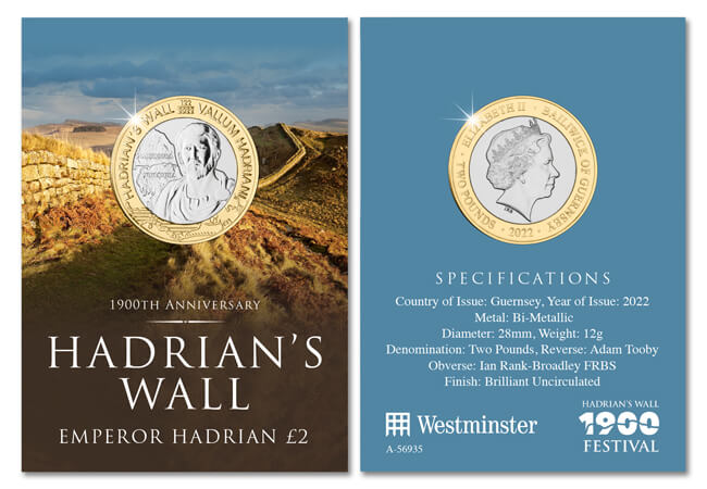 Own the BRAND NEW Hadrian’s Wall Brilliant Uncirculated £2