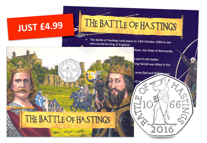 Battle of Hastings 50p 'Britain in Coins' Pack