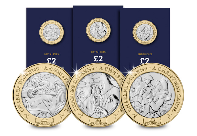 2020 Isle of Man A Christmas Carol BU £2 Set